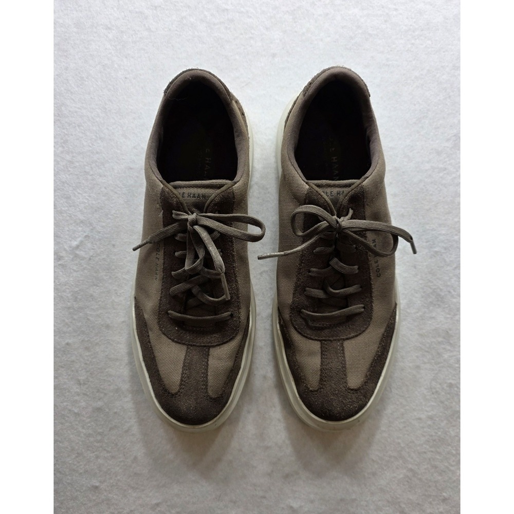 Cole Haan C38055 Men's Brown GrandPro Rally Canvas / Suede Sneakers. Size 10.5M